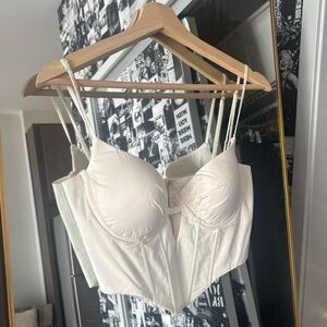 OH POLLY CROPPED CREAM CORSET